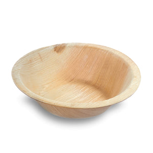 5.5" Round Palm Leaf Bowl - 25 Pack - The Good Plate Company