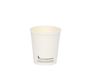 6oz Biodegradable Paper Cup (Single Wall) - 50 Pack - The Good Plate Company